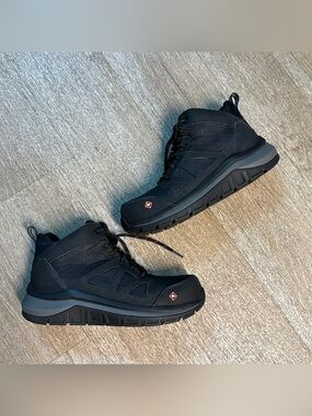 MERRELL MENS FULLBENCH SPEED MID CARBON FIBER BLACK BOOTS SIZE 7.5M